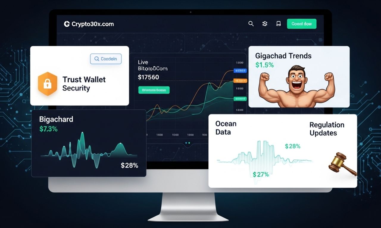 Crypto30x.com – Live Bitcoin Price, Gigachad & Crypto Insights